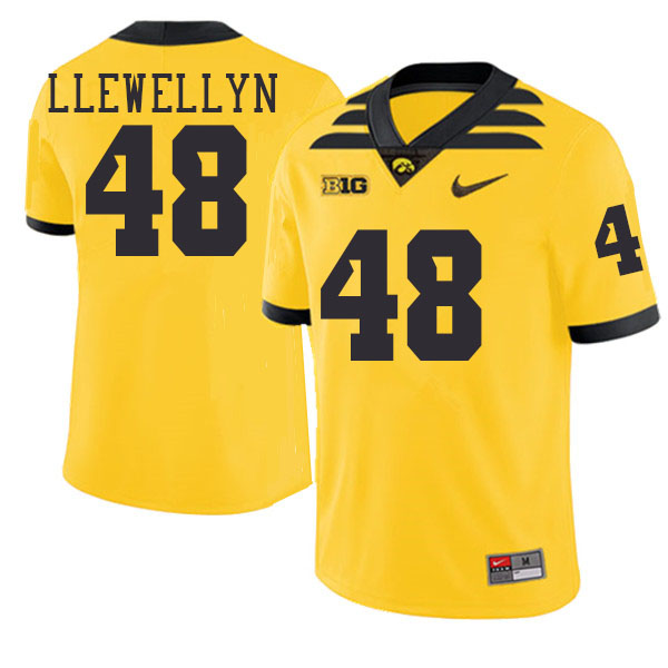 Max Llewellyn Iowa Jersey,University Of Iowa Hawkeyes Fotoball Uniforms,Jersey,Gears-Throwback